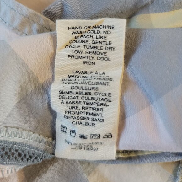 Woolrich Pastel Plaid Sleeveless Blouse Cotton/Spandex‎ Sz M - Picture 11 of 15